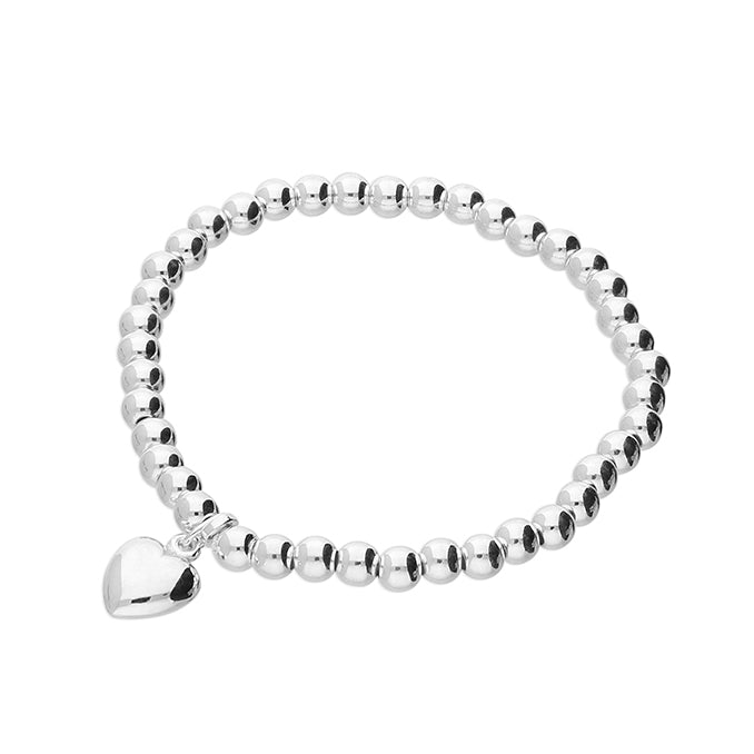 Sterling Silver Stretch Bead Bracelet