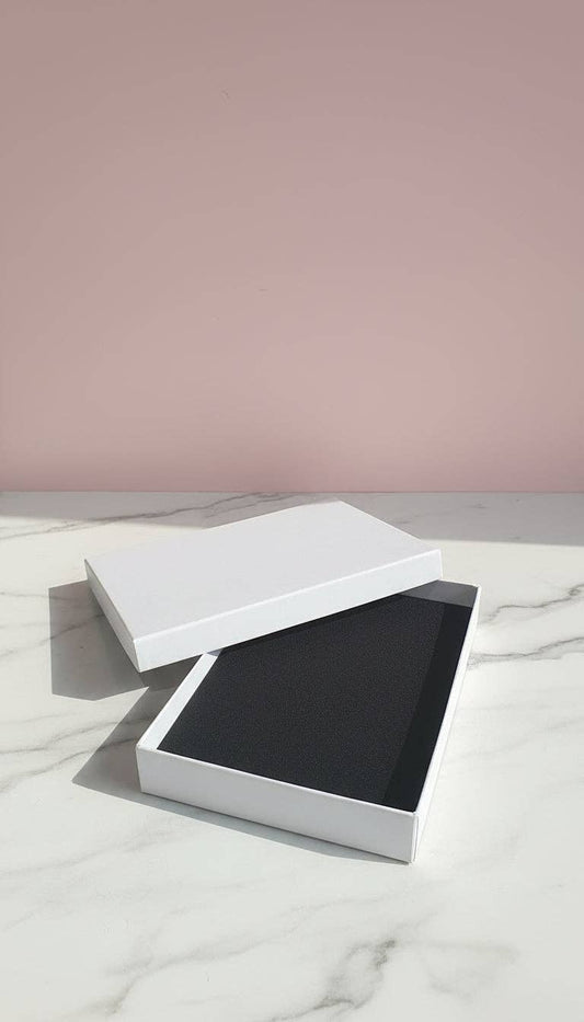 Pack Of 6 Oblong Jewellery Gift Box Packaging: White