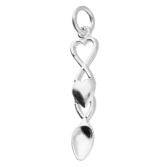 Sterling Silver Welsh Lovespoon Charm