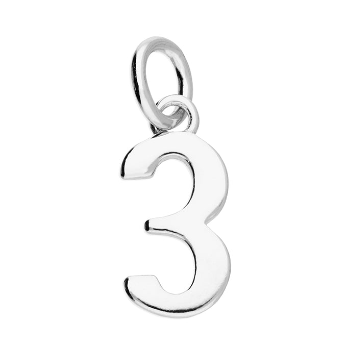 Age 3 Sterling Silver Charm