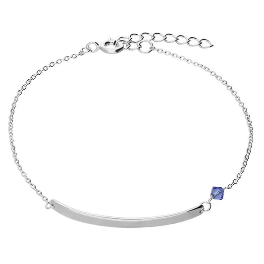 Birthday stone ID bracelet