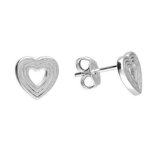 Sterling Silver Heart Earrings