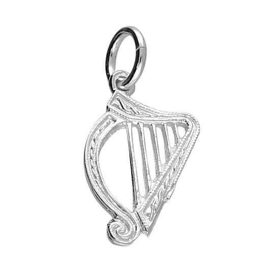 Sterling Silver Harp Charm