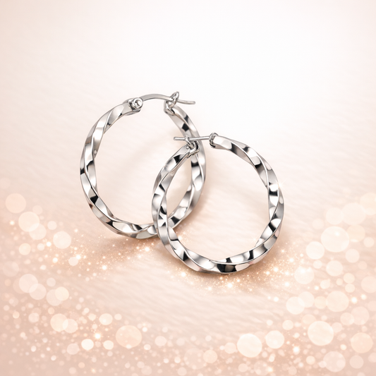 Twist Hoop Earrings